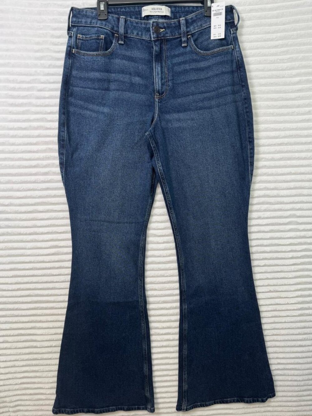 Hollister curvy high-rise Jeans FLARE Bell Jeans women's size 12L NWT